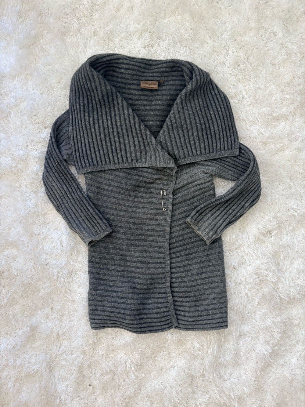Possumdown Legendary New Zealand Brand Shawl Cardigan - Charcoal Gray